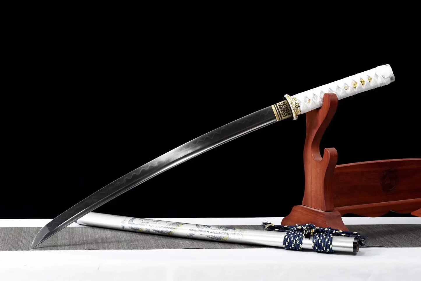 Tamana Wakizashi (T10 Steel & Genuine Hamon)