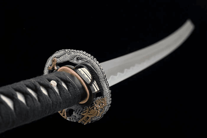 Katana Kiryu (T10 Damascus Steel & Genuine Hamon)