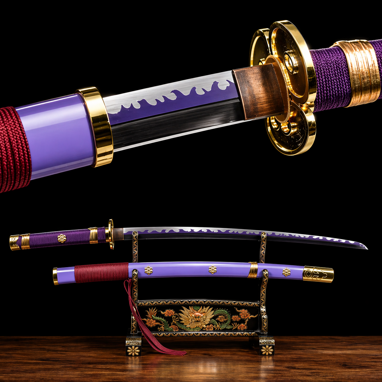 Katana Enma Zoro One Piece (Blunt 1060 Carbon Steel)