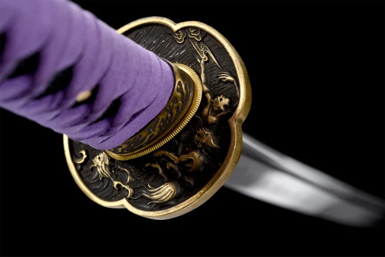 Katana Hakodate (Damascus Steel & Hamon)