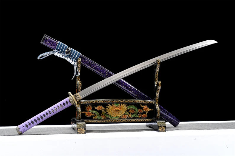 Katana Hakodate (Damascus Steel & Hamon)