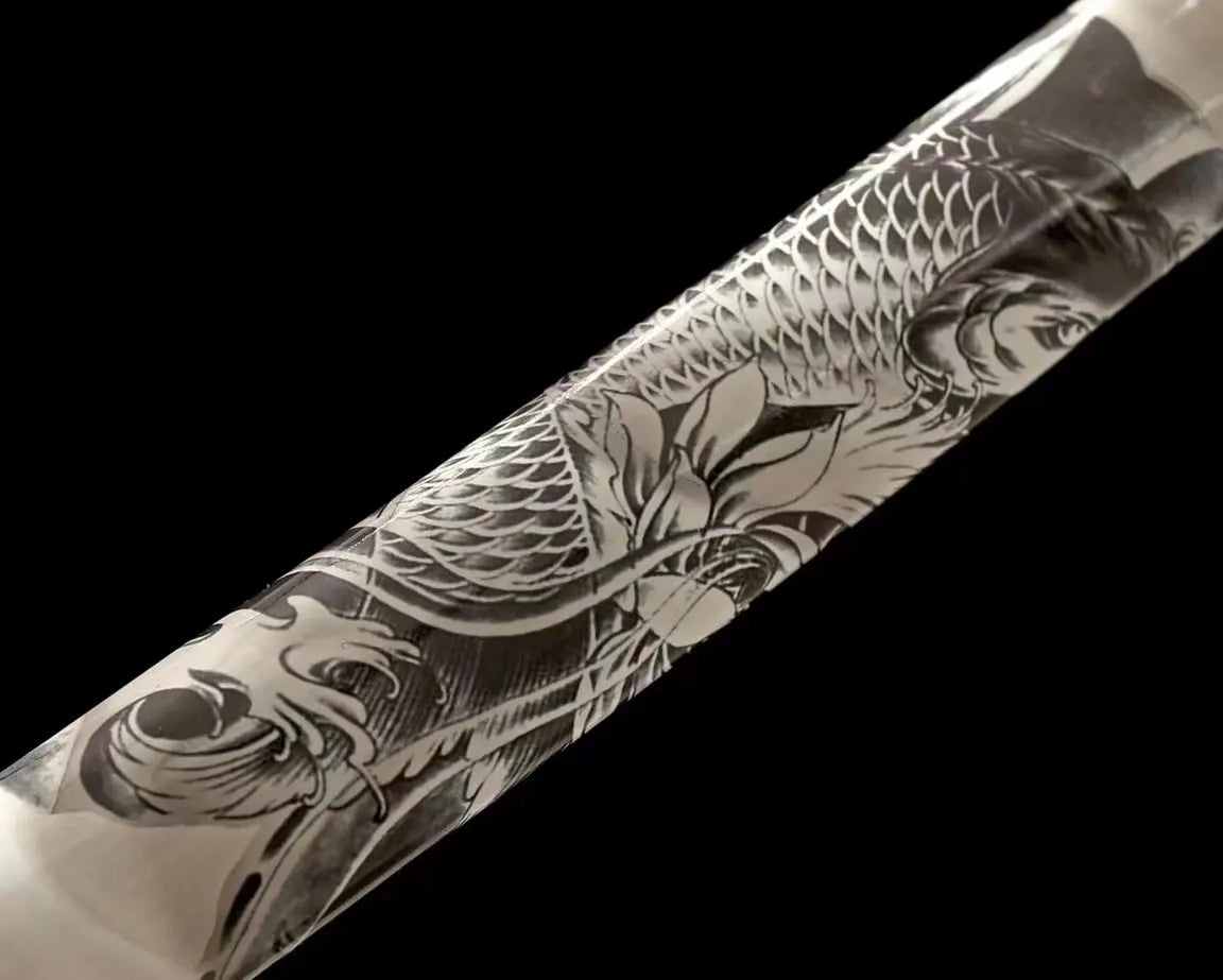 Mutsu Katana (1060 Carbon Steel with Genuine Hamon)