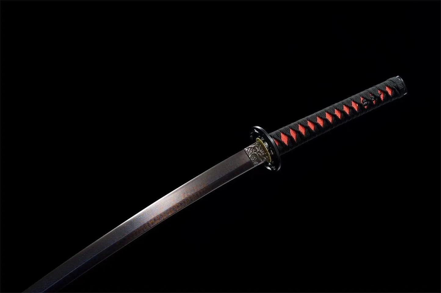 Magma Katana (Red Damascus Steel)