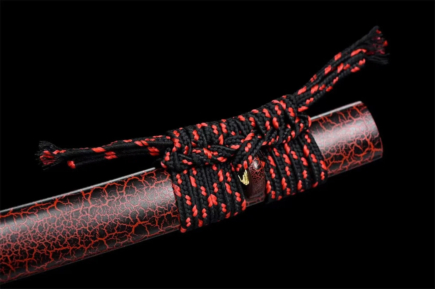Magma Katana (Red Damascus Steel)