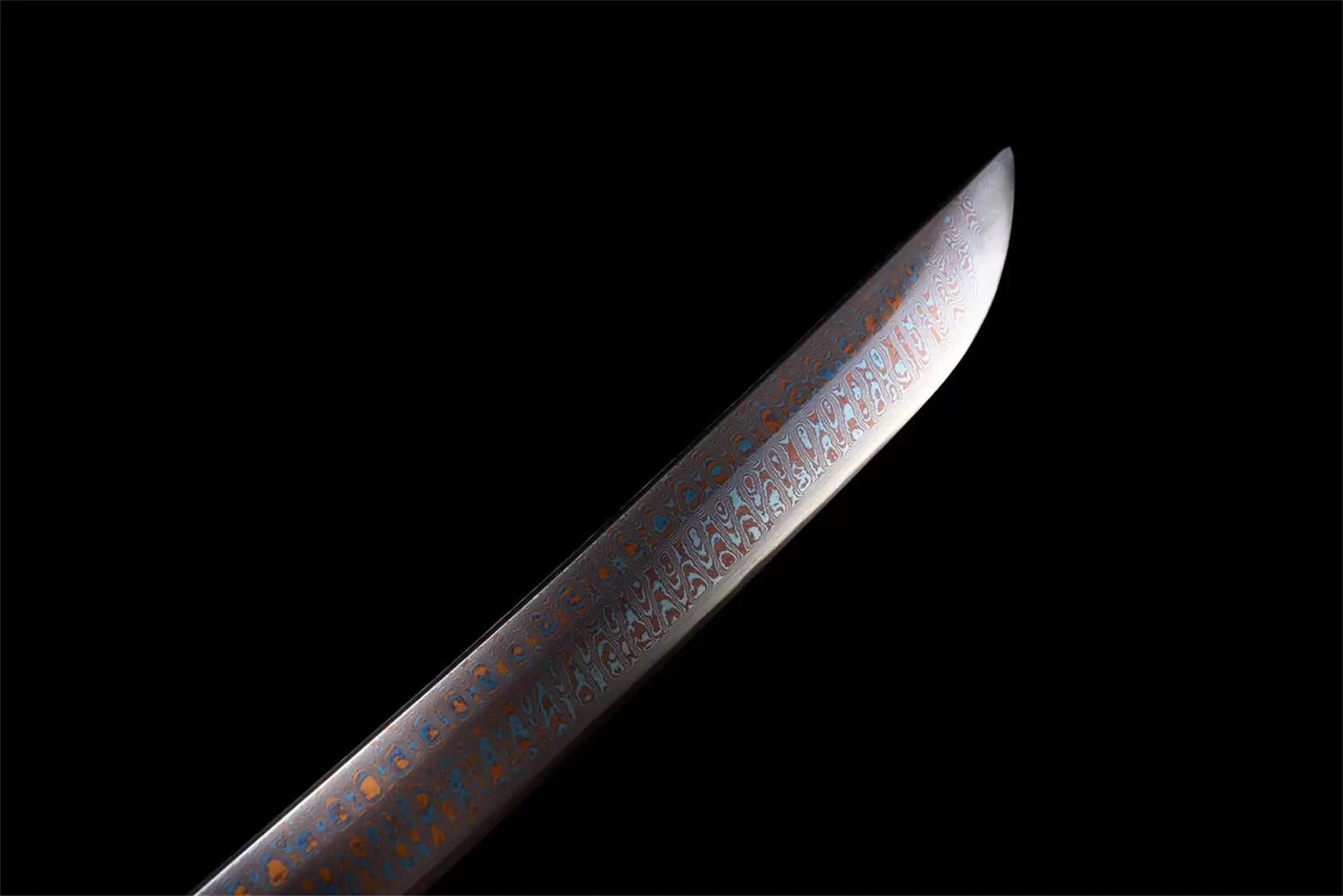 Magma Katana (Red Damascus Steel)