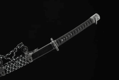 Katana Kaizu (Damascus Steel & Genuine Hamon)