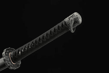 Katana Kaizu (Damascus Steel & Genuine Hamon)