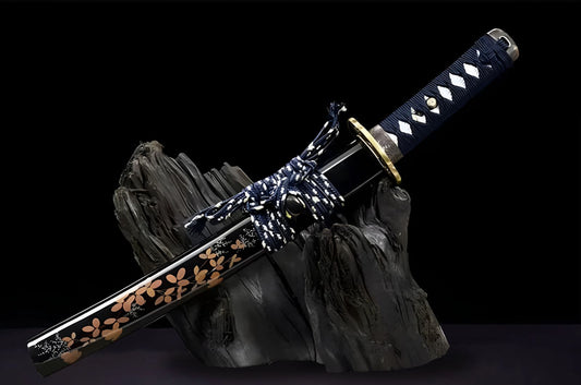 Tanto Awara (Hammered Damascus Steel)