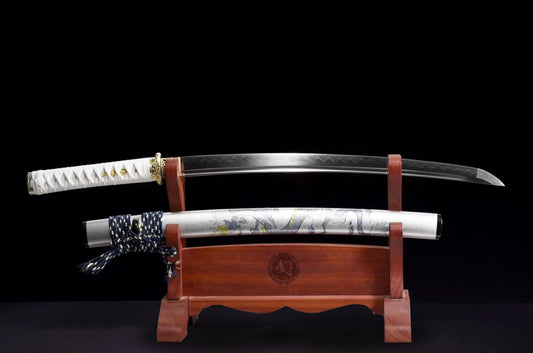 Tamana Wakizashi (T10 Steel & Genuine Hamon)