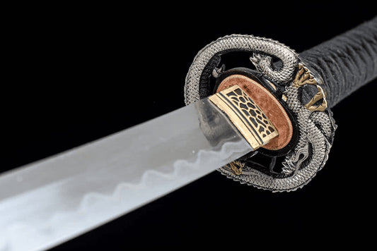 Katana Kiryu (T10 Damascus Steel & Genuine Hamon)