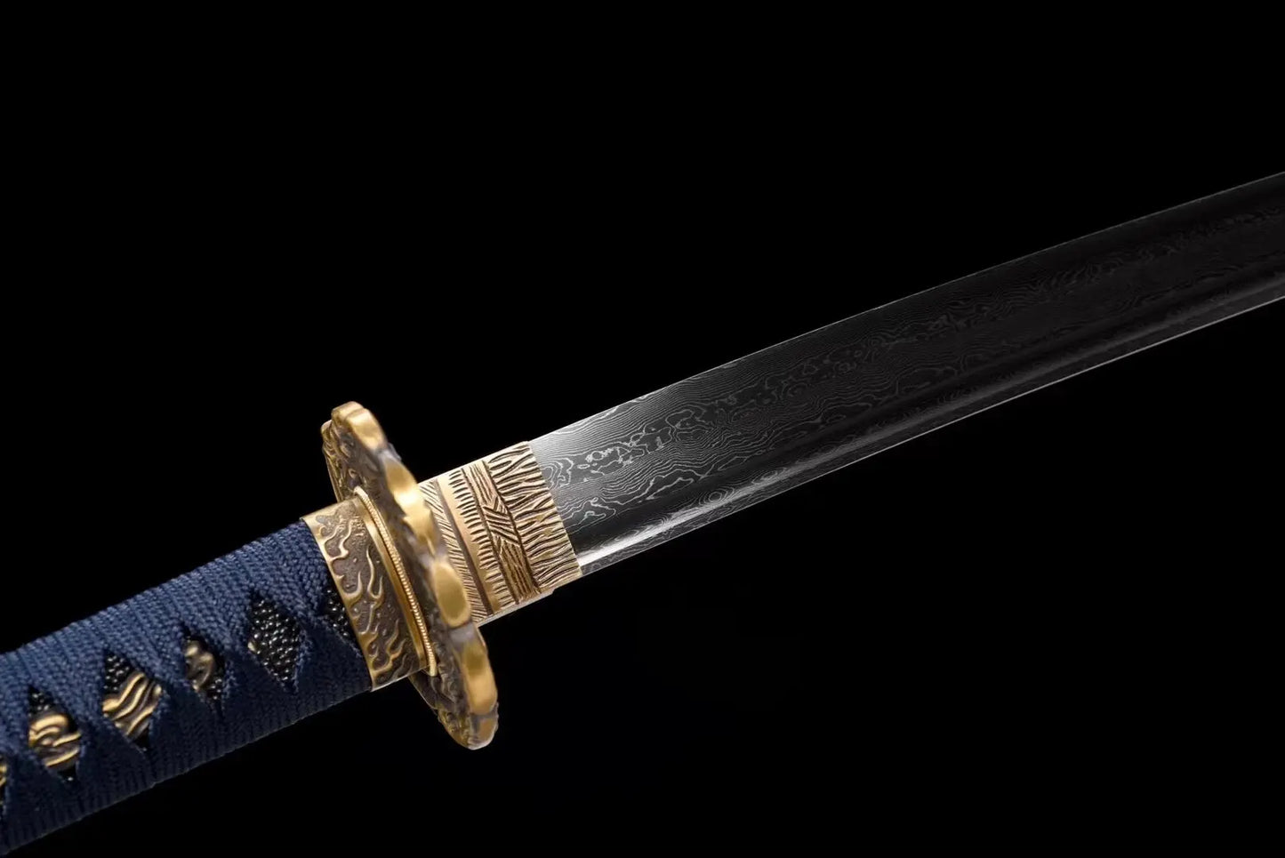 Uto Katana (Damascus Steel)