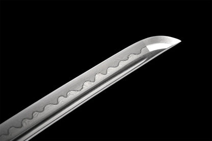 Katana Hakodate (Damascus Steel & Hamon)