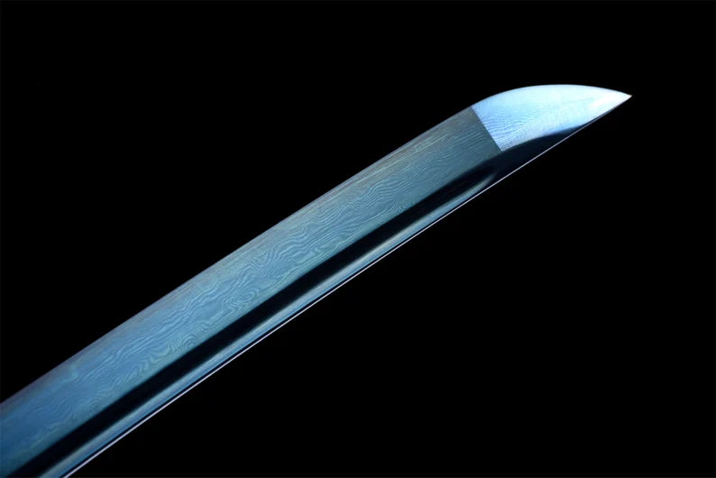 Katana Ashibetsu (Blue Damascus Steel)