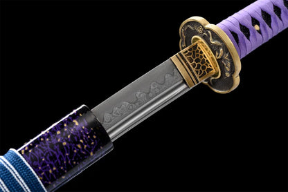 Katana Hakodate (Acier Damas & Hamon)