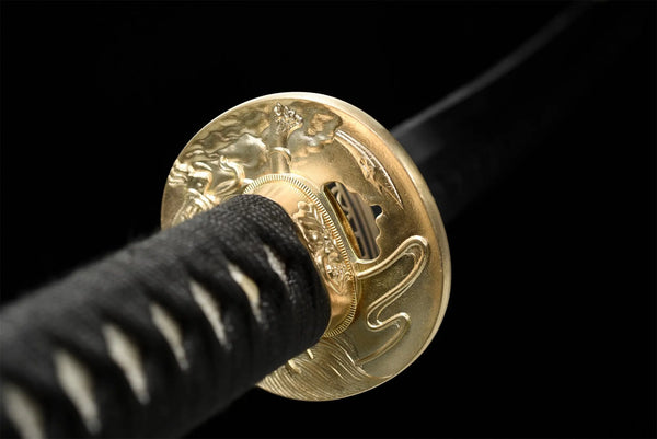 Kuji Katana (T10 Steel, Genuine Hamon & Ray Skin)