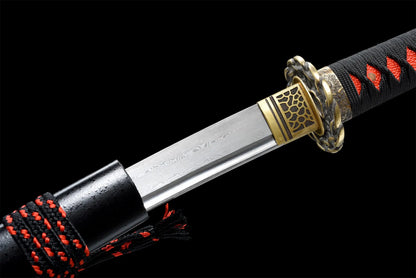 Maizuru Wakizashi (Damascus steel)