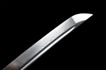 Maizuru Wakizashi (Damascus steel)