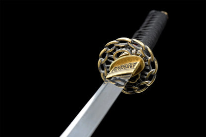 Maizuru Wakizashi (Damascus steel)