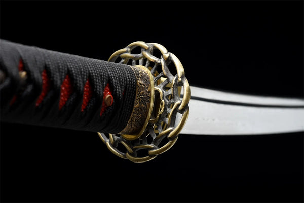 Maizuru Wakizashi (Damascus steel)