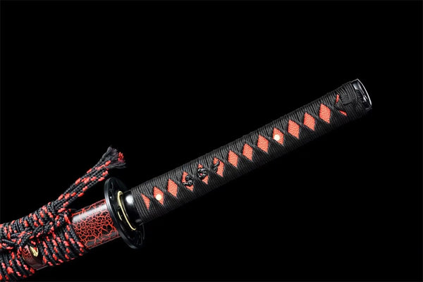 Magma Katana (Red Damascus Steel)