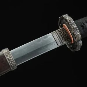 Katana Kaizu (Blunt Damascus Steel & Genuine Hamon)
