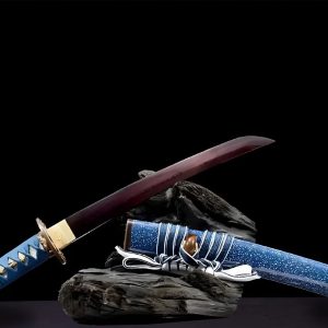 Tanto Sabae (Twisted Damascus Steel)
