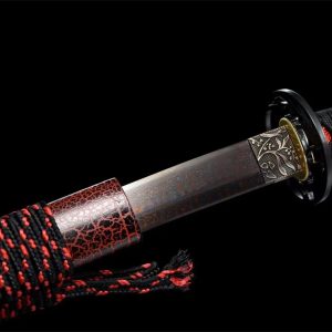 Magma Katana (Blunt Red Damascus Steel)
