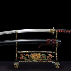 Maizuru Wakizashi (Blunt Damascus steel)